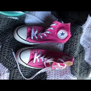 All star converse pink hi-top